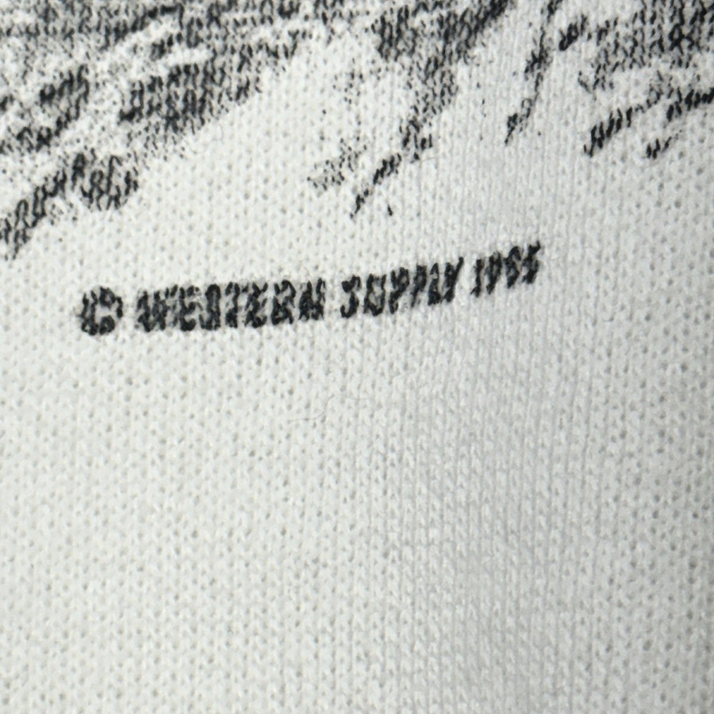 1985 Delta Vintage White Las Vegas Casino StripPuff Printing Bedazzled Crewneck - Picture 5 of 6